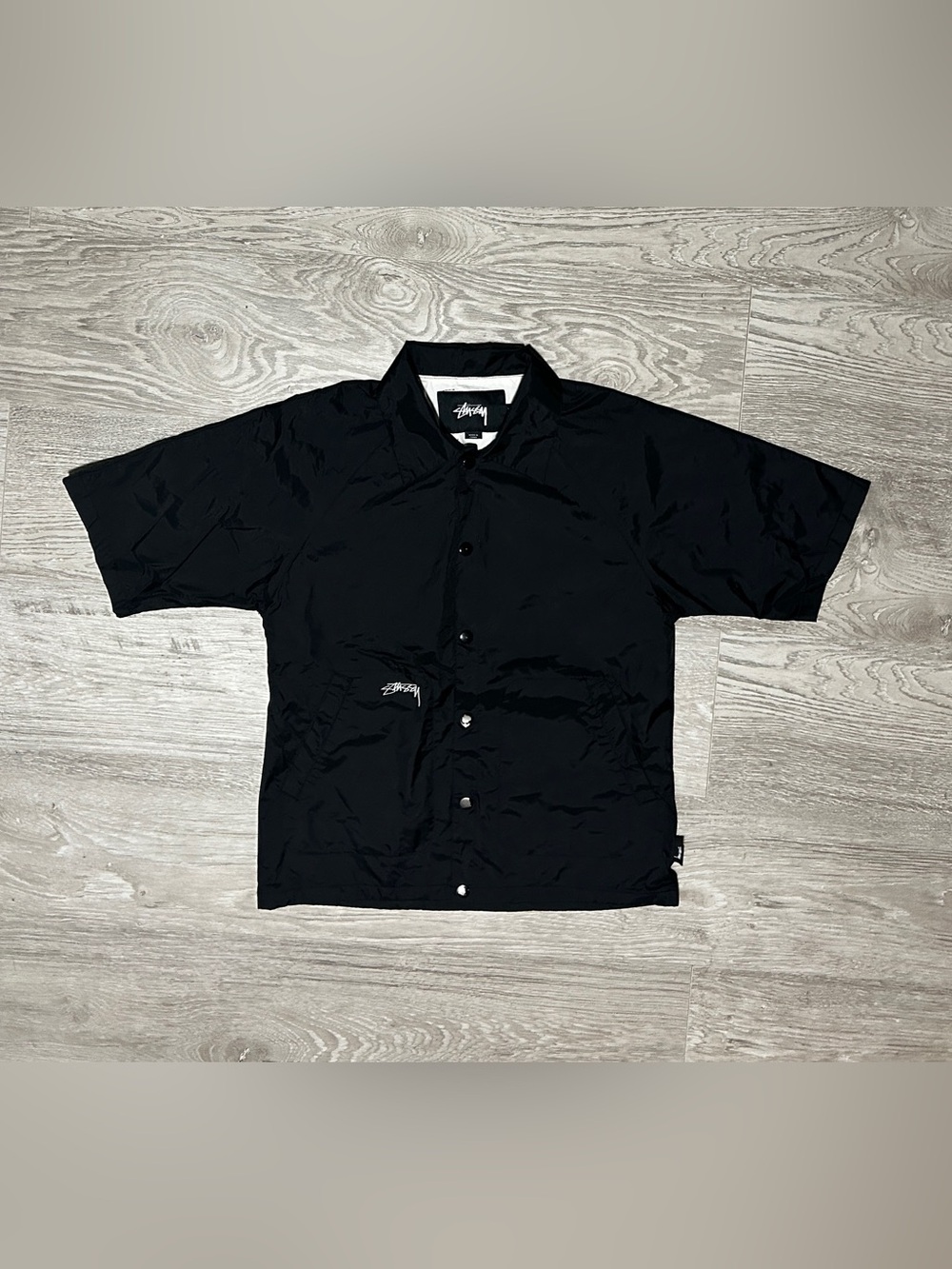 Stussy Workwear Nylon Button Up Short Sleeve Shirt